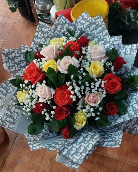 BÓ HỒNG ĐỦ MÀU